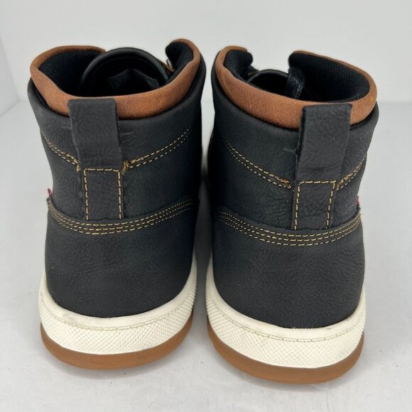 Levis Mens 51927941A Black Goshen Waxed Lace Up High Top Size 13 Ankle Sneakers main image 4